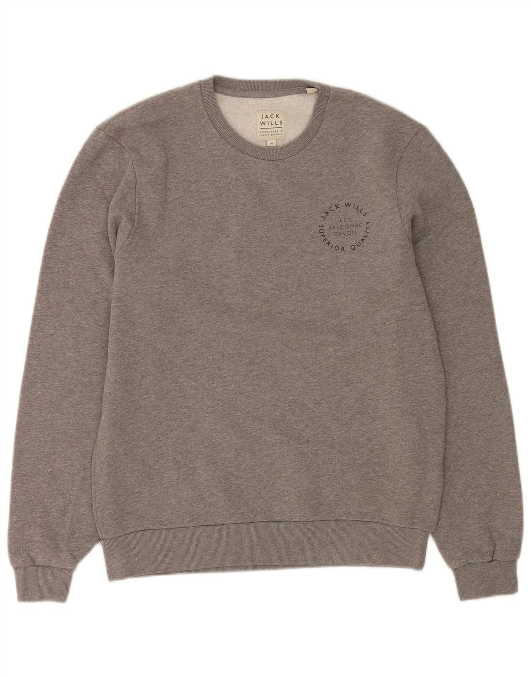 Ανδρικό φούτερ Jack Wills, Βαμβακερό μεσαίο γκρι