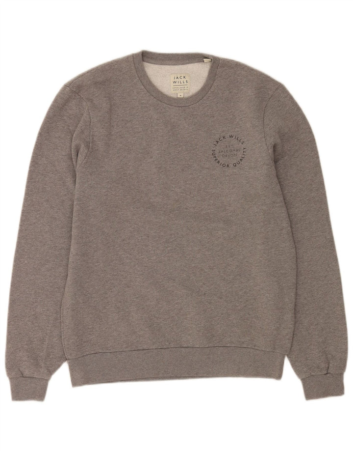 Ανδρικό φούτερ Jack Wills, Βαμβακερό μεσαίο γκρι
