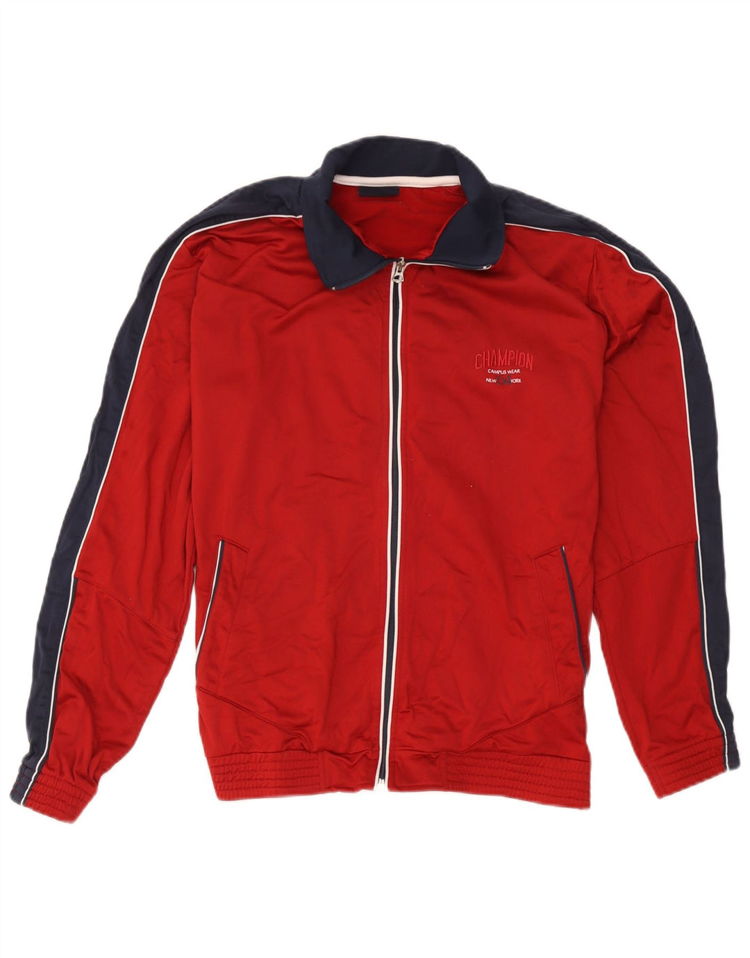 Γυναικεία αθλητική φόρμα Champion Top Jacket UK 16 Large Red Colourblock Polyester