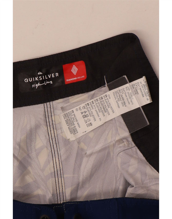 Ανδρικό σορτς κολύμβησης Quiksilver μεγάλο μπλε λουλουδάτο πολυεστέρα