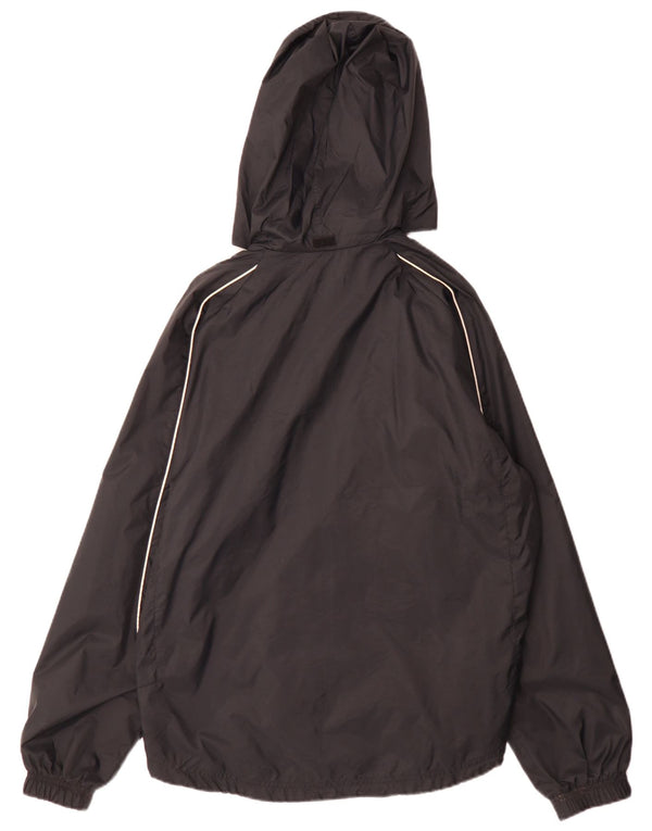 Ανδρικό μπουφάν βροχής με κουκούλα Nike UK 38 Medium Black Nylon Sports