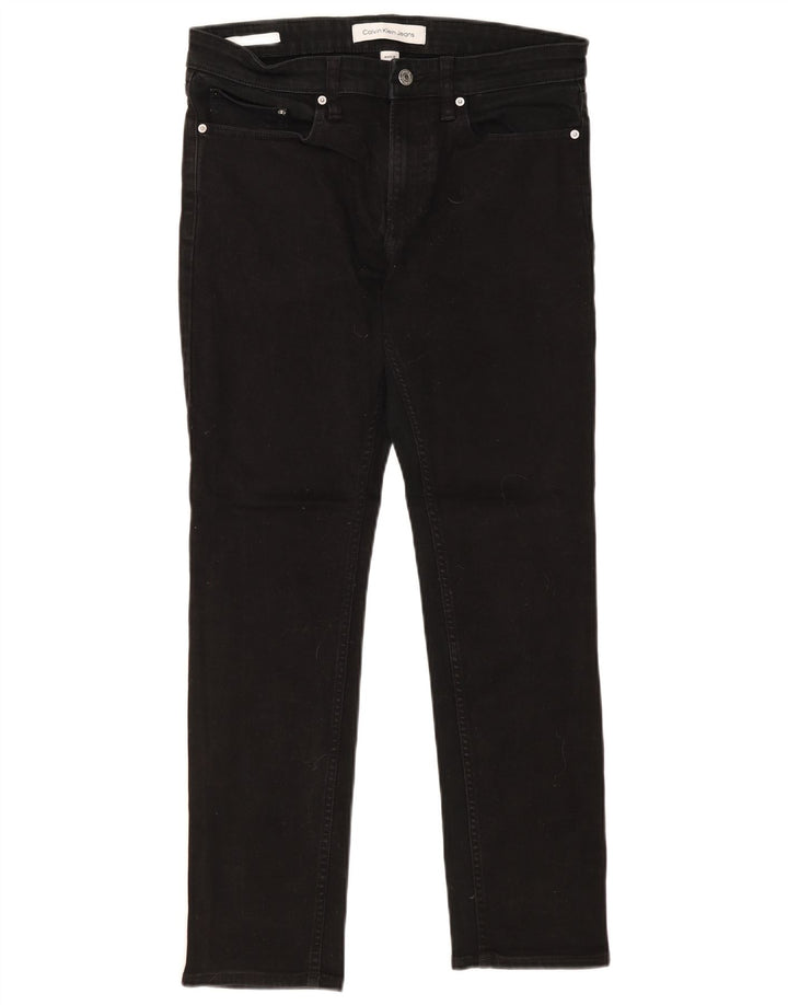 Calvin Klein Ανδρικό Slim Jeans W31 L30 Μαύρο βαμβακερό