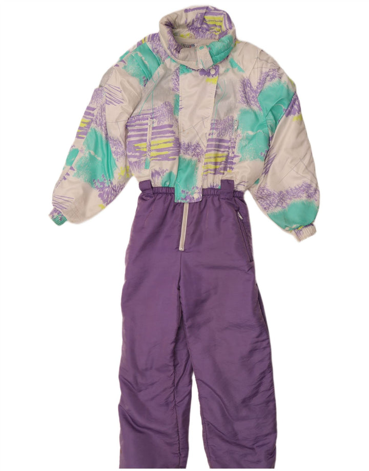 Golden Team γυναικεία φόρμα σκι IT 44 Medium Purple Colourblock Polyamide
