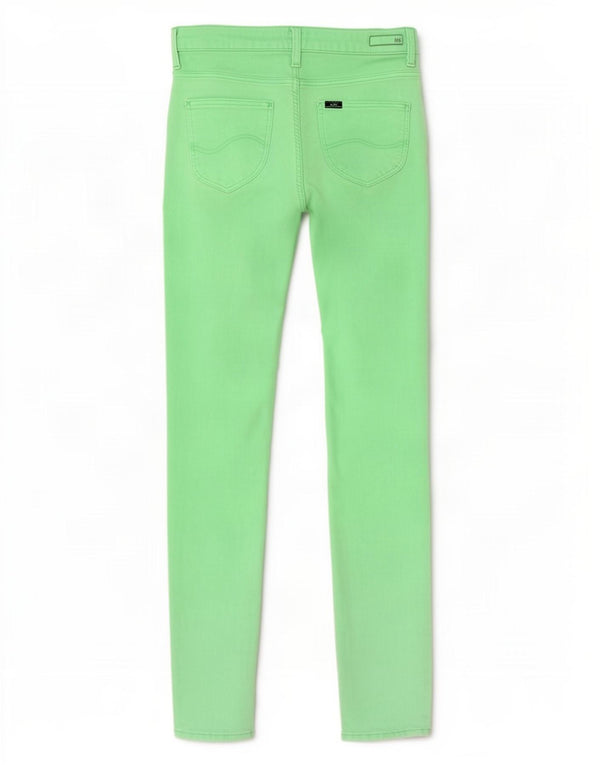 Lee Womens Scarlett Skinny Jeans W29 L33 Πράσινο βαμβακερό