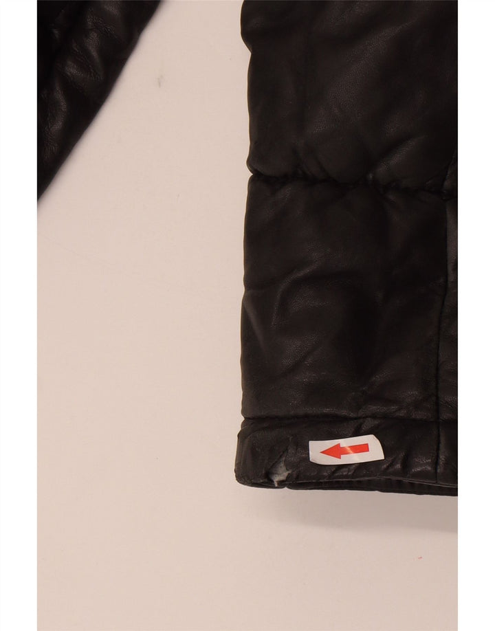 Bata and More Γυναικείο Δερμάτινο Μπουφάν IT 48 XL Γκρι Δερμάτινο