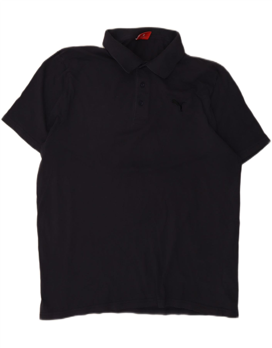 PUMA Mens Polo Shirt XL Navy Blue Cotton Vintage Puma and Second-Hand Puma from Messina Hembry 