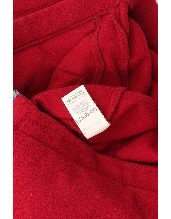 Marks & Spencer Γυναικείο μεγάλο φλις μπουφάν UK 14 μεγάλο κόκκινο πολυεστέρα