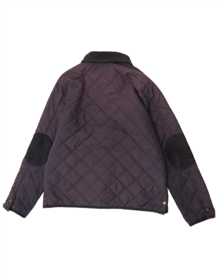 Jack Wills Γυναικείο καπιτονέ μπουφάν UK 14 Large Navy Blue Nylon