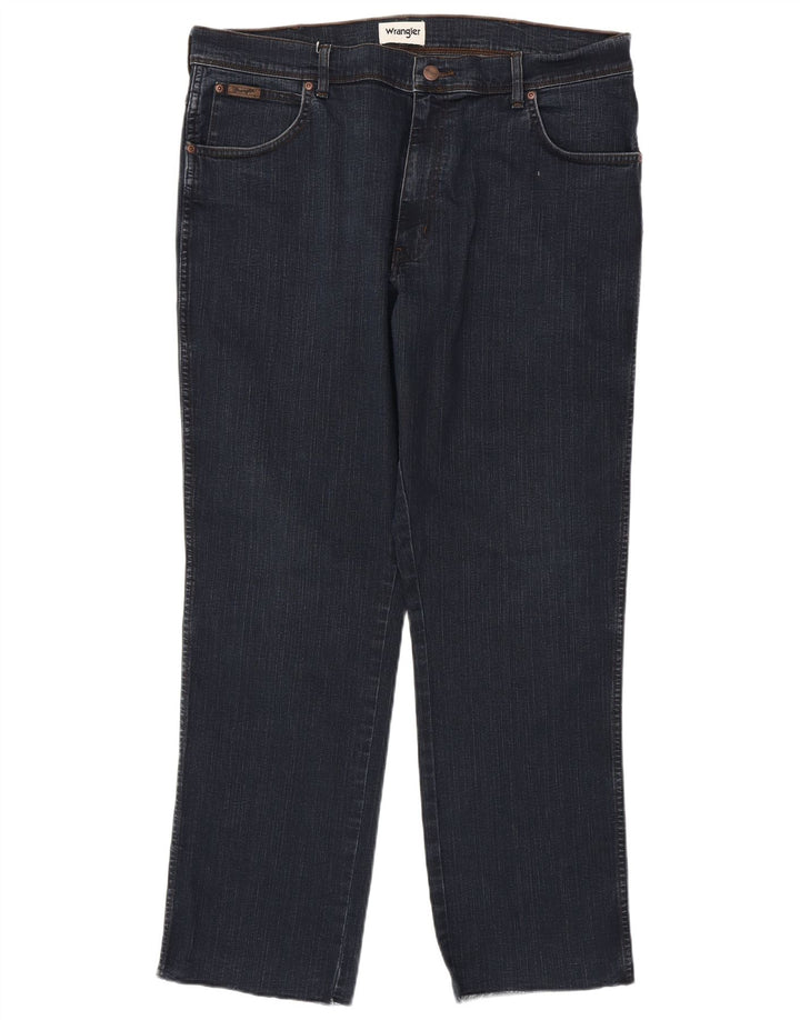 Ανδρικό τζιν Wrangler ίσιο W38 L31 Navy Blue