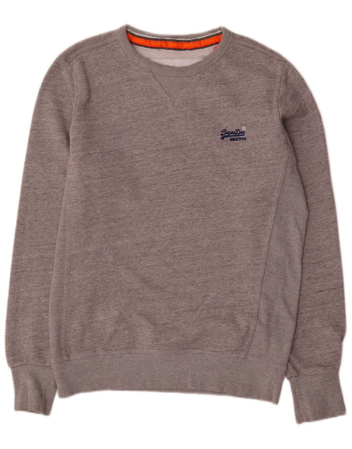 Ανδρικό φούτερ SUPERDRY Jumper Μεγάλο γκρι βαμβακερό