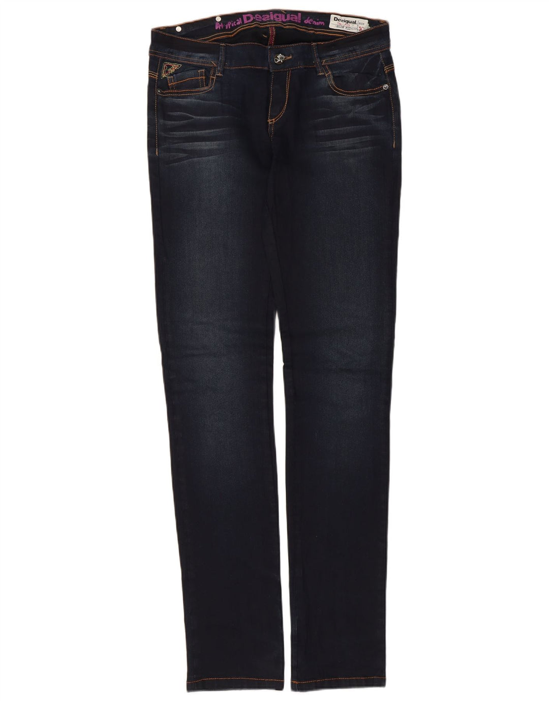Desigual Γυναικείο Slim Jeans W30 L32 Navy Blue Cotton