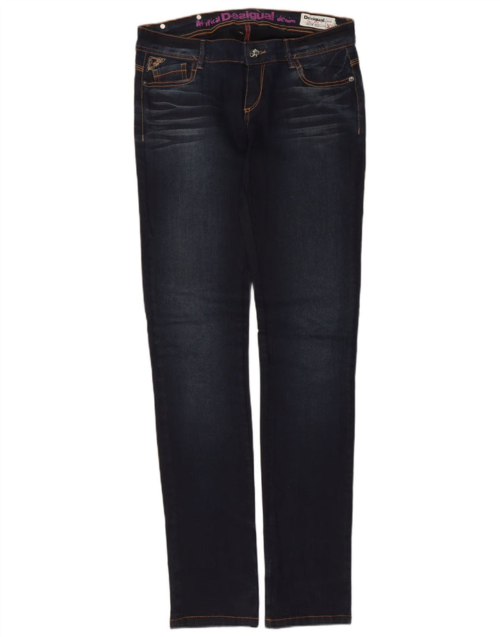 Desigual Γυναικείο Slim Jeans W30 L32 Navy Blue Cotton
