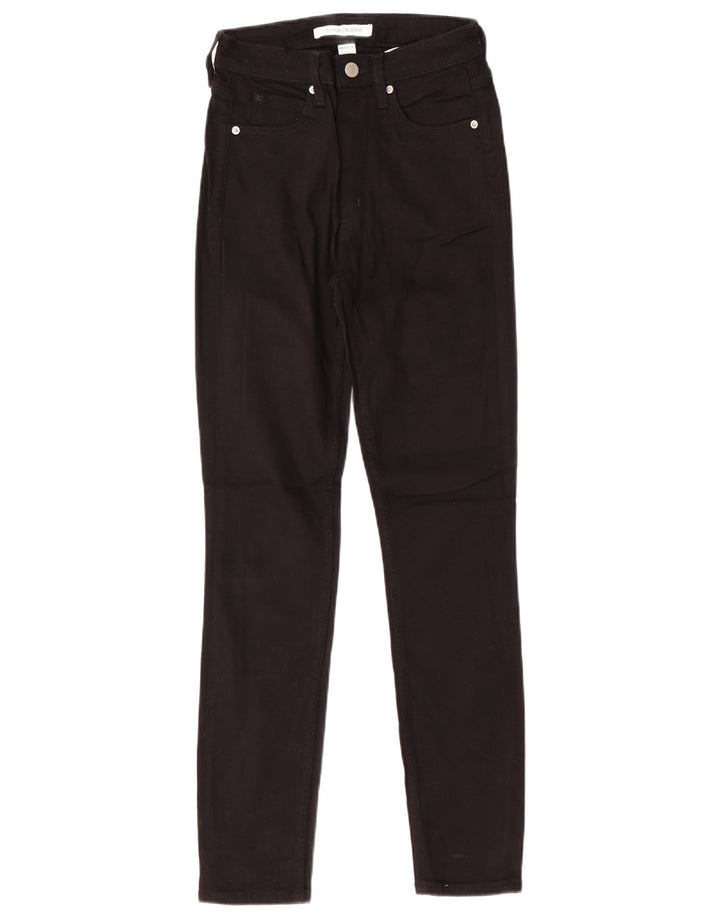 CALVIN KLEIN Γυναικείο ψηλόμεσο τζιν W26 L30 μαύρο βαμβακερό