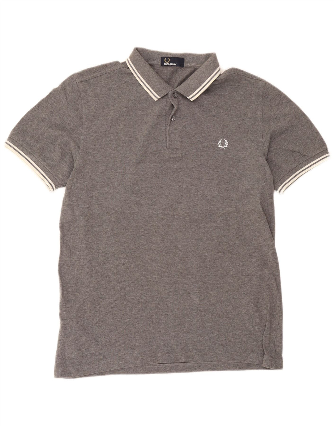Fred Perry Ανδρικό πουκάμισο πόλο με μεγάλο γκρι βαμβάκι