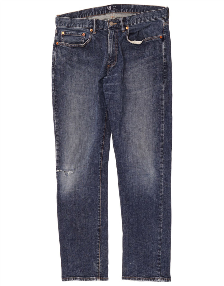 Ανδρικό τζιν Gap Distressed Slim W34 L32 Μπλε βαμβακερό