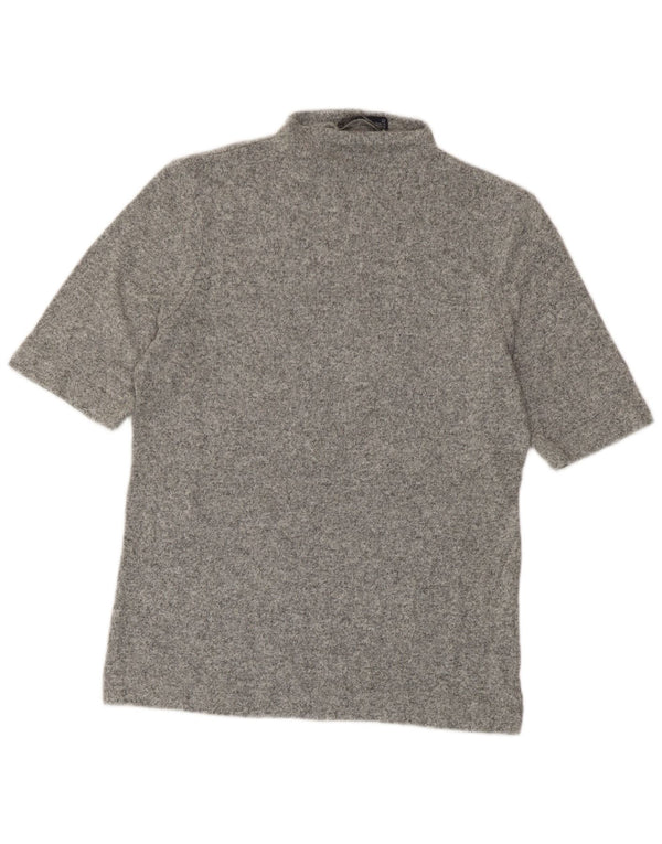 Marks & Spencer Γυναικείο T-Shirt Top UK 12 Medium Grey Flecked