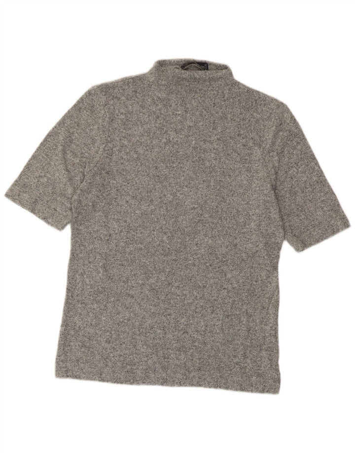 Marks & Spencer Γυναικείο T-Shirt Top UK 12 Medium Grey Flecked