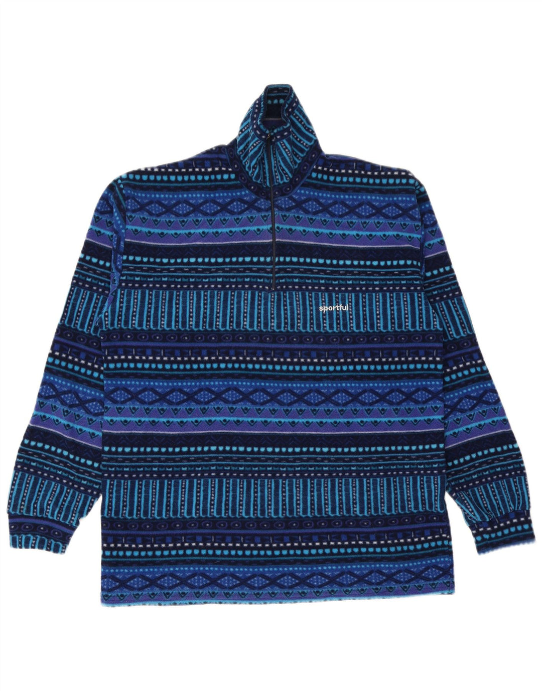 Sportful ανδρικό φερμουάρ Fleece Jumper IT 50 Medium Blue Geometric Polyester