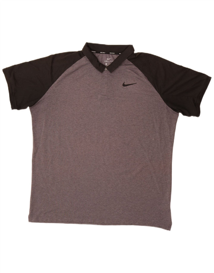 Ανδρικό πουκάμισο NIKE Dri Fit Polo XL Grey Colourblock Polyester