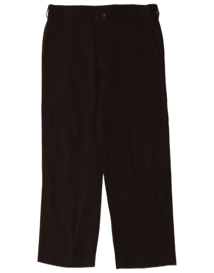 Ανδρικό ίσιο παντελόνι Chino Izod W34 L29 Μαύρο πολυεστέρα