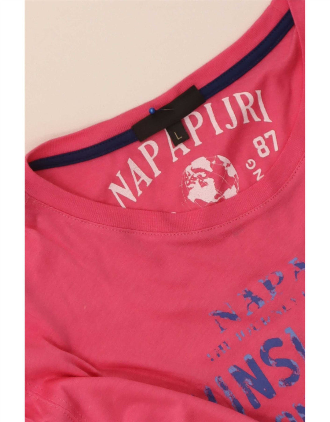 Ανδρικό γραφικό T-Shirt Napapijri Top Large Pink
