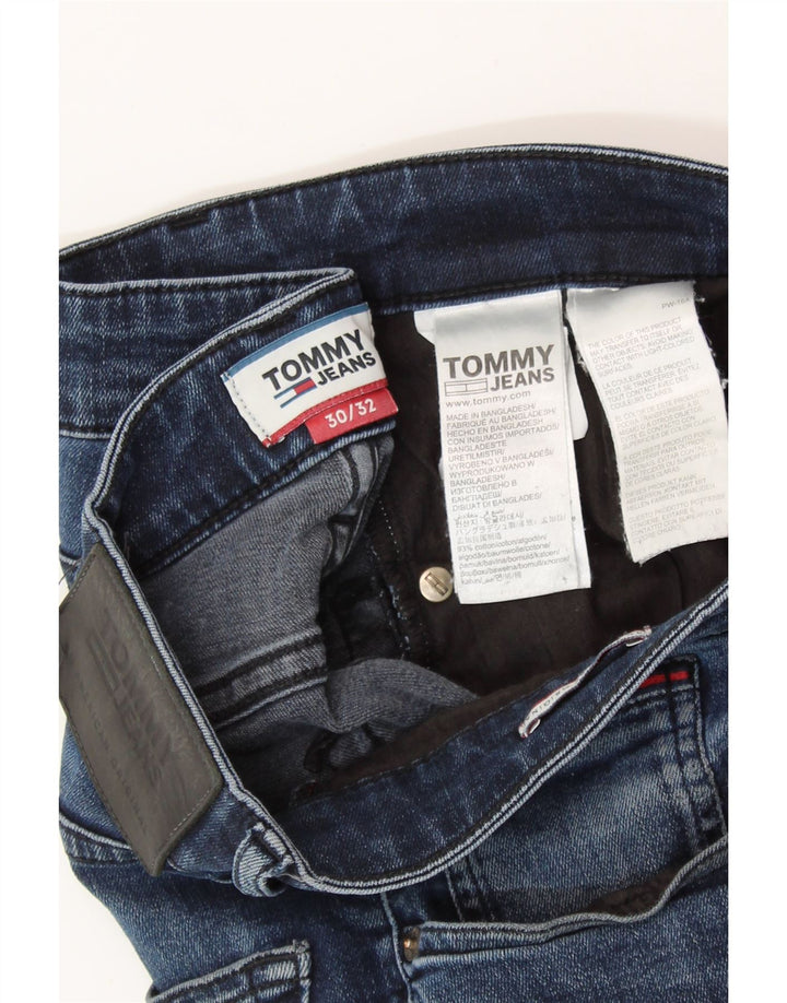 TOMMY HILFIGER Ανδρικό Slim Jeans W30 L32 Μπλε Βαμβακερό
