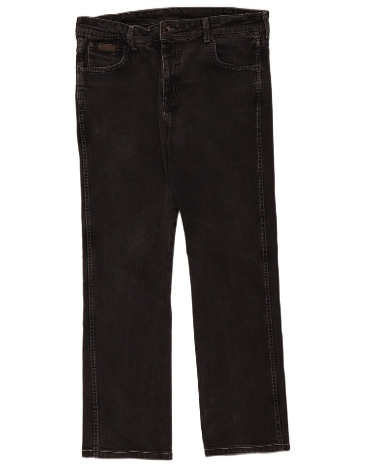 Ανδρικό τζιν Wrangler Clyde Straight W36 L30 Γκρι βαμβακερό