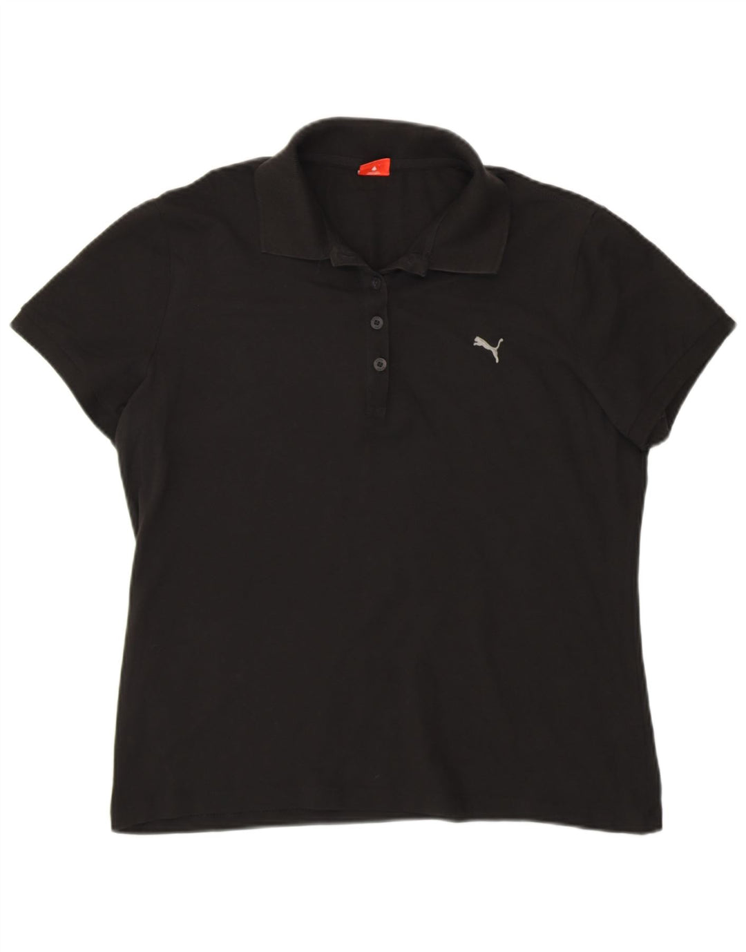 PUMA Womens Polo Shirt UK 16 Large Black