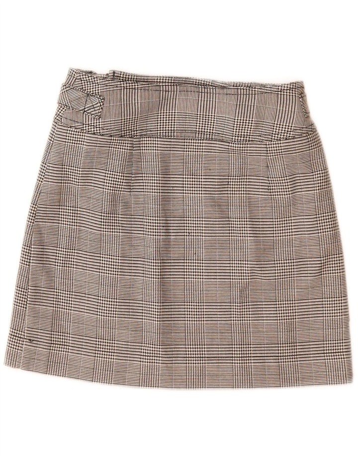Topshop Γυναικεία Μίνι Φούστα UK 6 XS W24 Grey Check Polyester