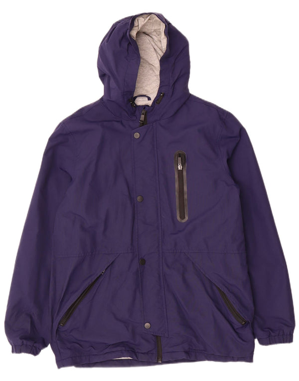 Marks & Spencer Boys Hooded Windbreaker Jacket 14-15 Years Navy Blue
