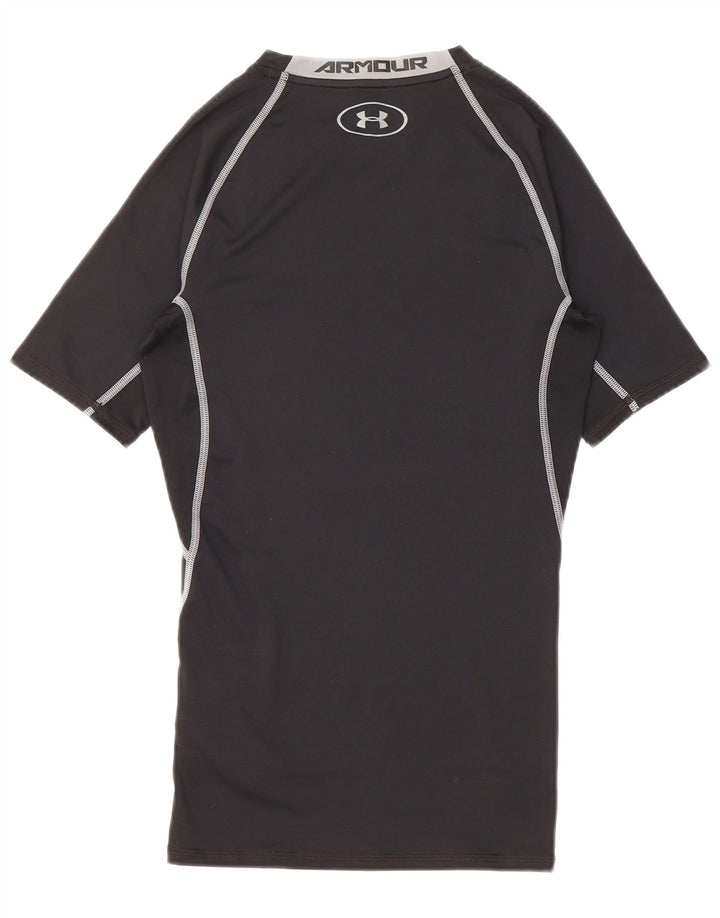 Under Armour Γυναικείο γραφικό T-Shirt Top UK 8 Small Black Polyester