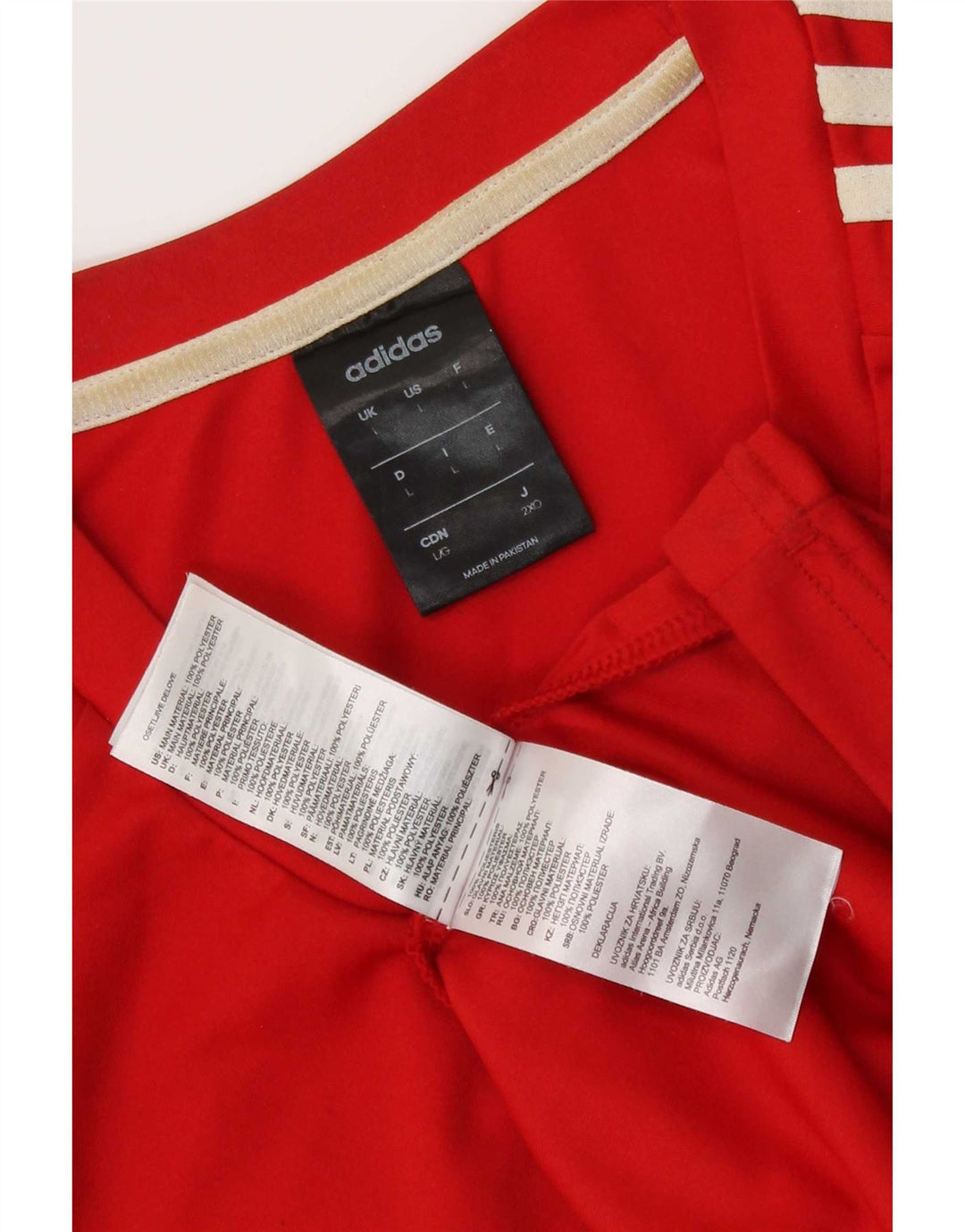 Ανδρικό T-Shirt Adidas Climalite Top Large Red Polyester