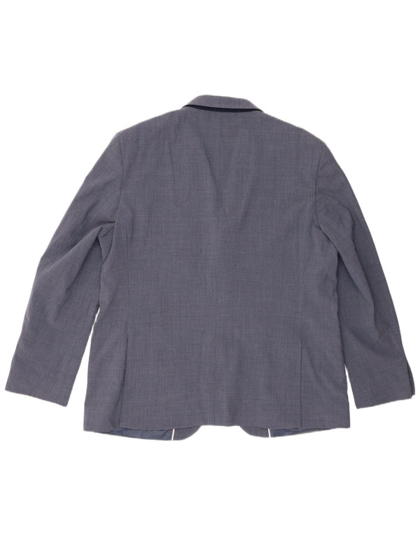 Marks & Spencer Ανδρικό σακάκι με 2 κουμπιά μπλέιζερ UK 46 3XL μπλε μαλλί