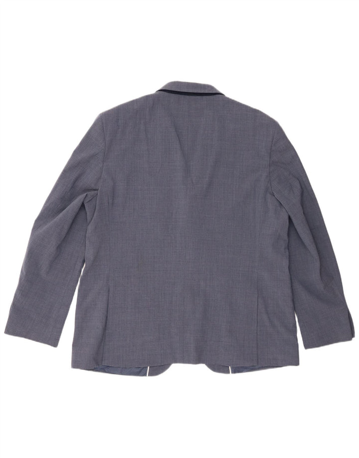 Marks & Spencer Ανδρικό σακάκι με 2 κουμπιά μπλέιζερ UK 46 3XL μπλε μαλλί