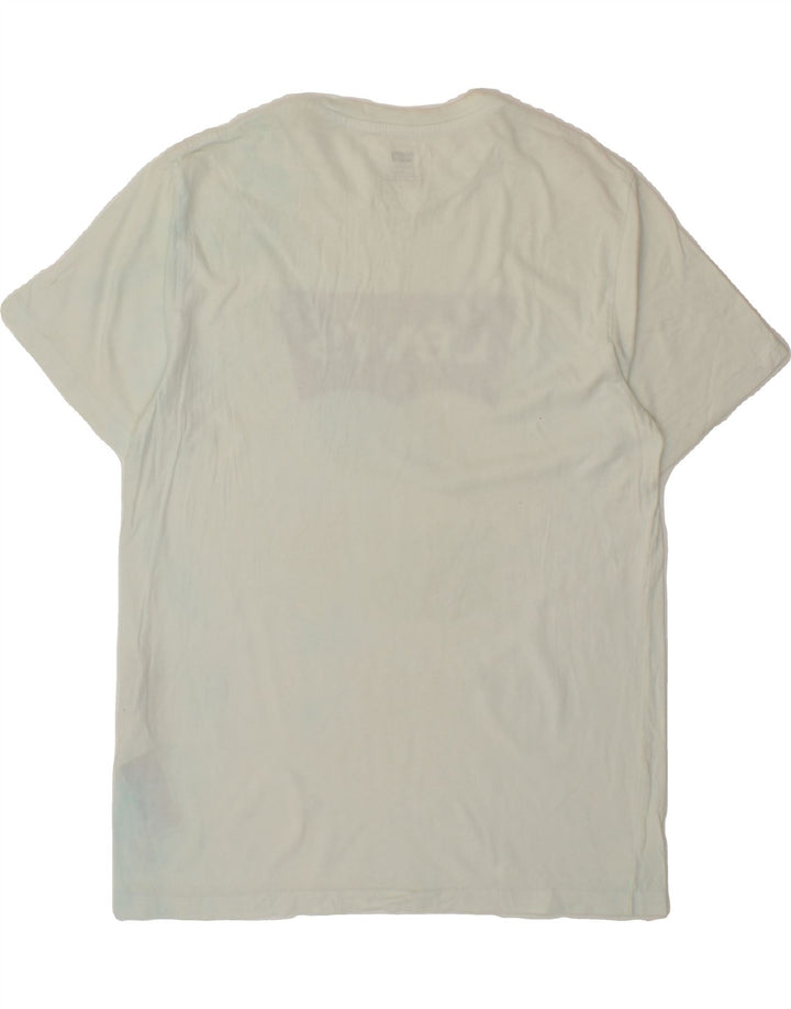 LEVI'S Mens Graphic T-Shirt Top Medium White Cotton Vintage Levi's and Second-Hand Levi's from Messina Hembry 
