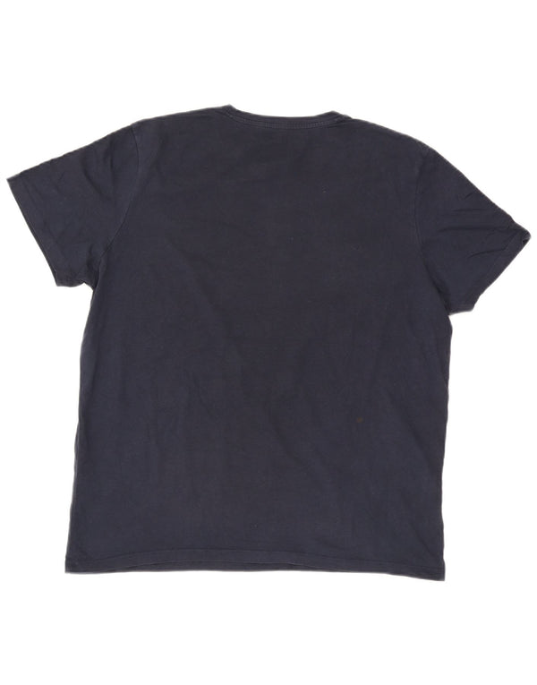 Jack & Jones Ανδρικό T-Shirt Top XL Navy Blue Cotton