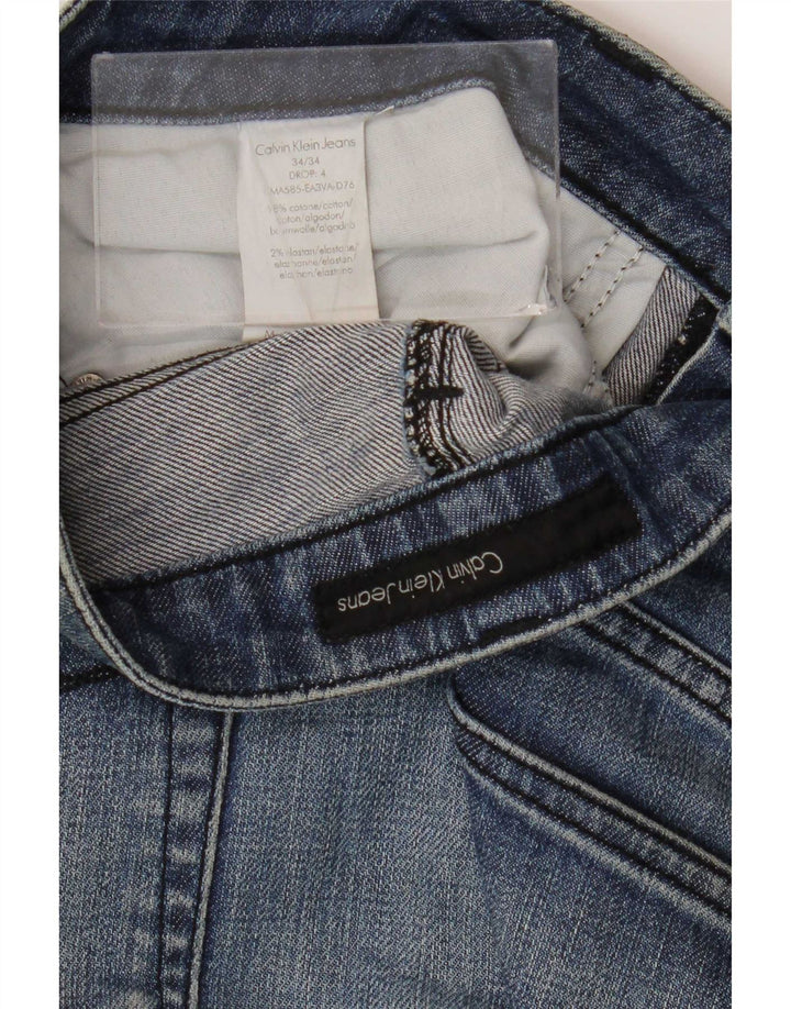 Calvin Klein Ανδρικό Slim Jeans W34 L34 Blue Cotton