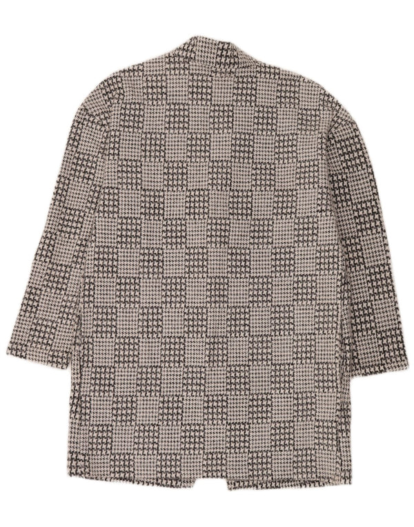 Marks & Spencer Γυναικείο Ανοιχτό Πανωφόρι UK 14 Large Black Houndstooth