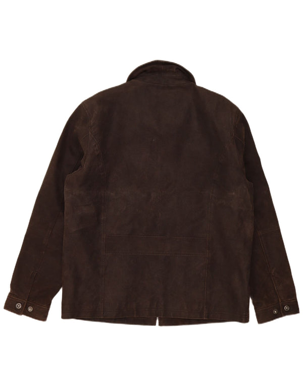 Tom Tailor Ανδρικό Δερμάτινο Μπουφάν UK 40 Large Brown