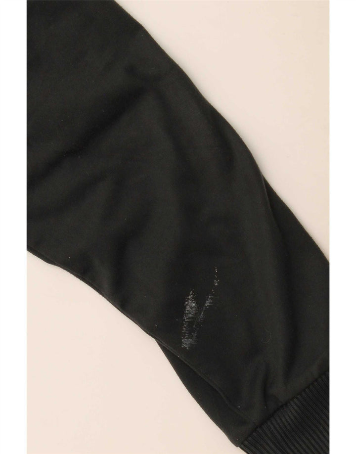 Adidas Boys Tracksuit Top Jacket 13-14 Years Black Polyester