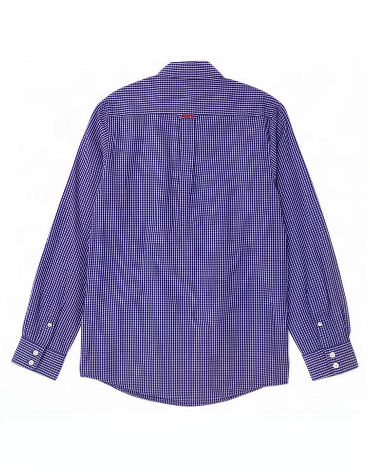 Ανδρικό πουκάμισο Crew Clothing Classic Fit, μεσαίο μπλε βαμβακερό