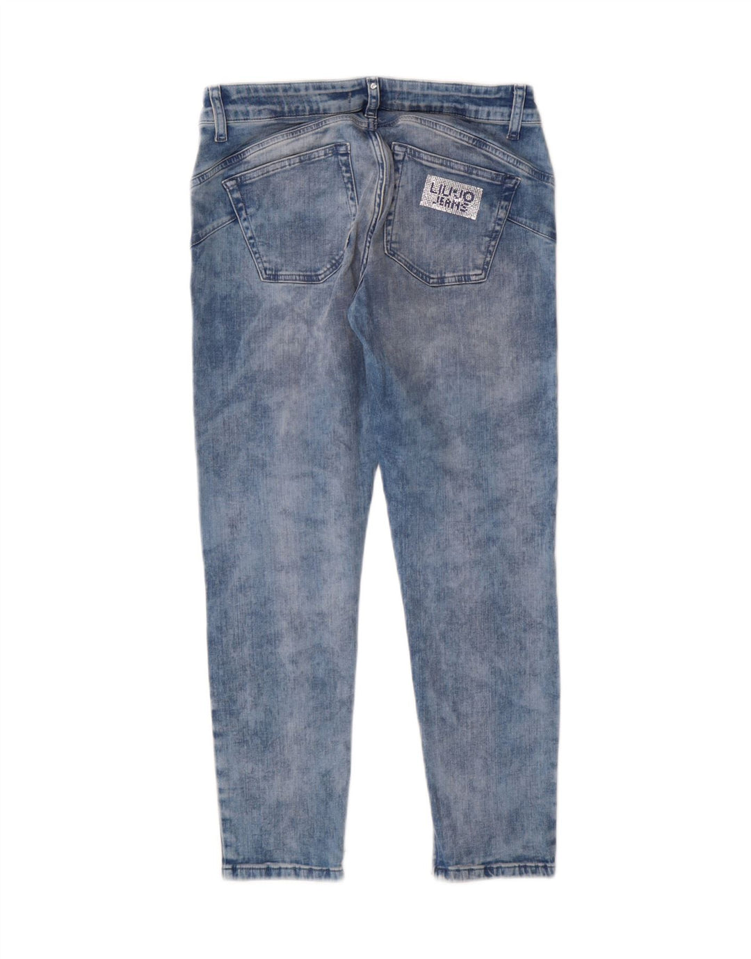 Liu Jo Womens Acid Wash Slim Jeans W30 L25 Μπλε βαμβακερό