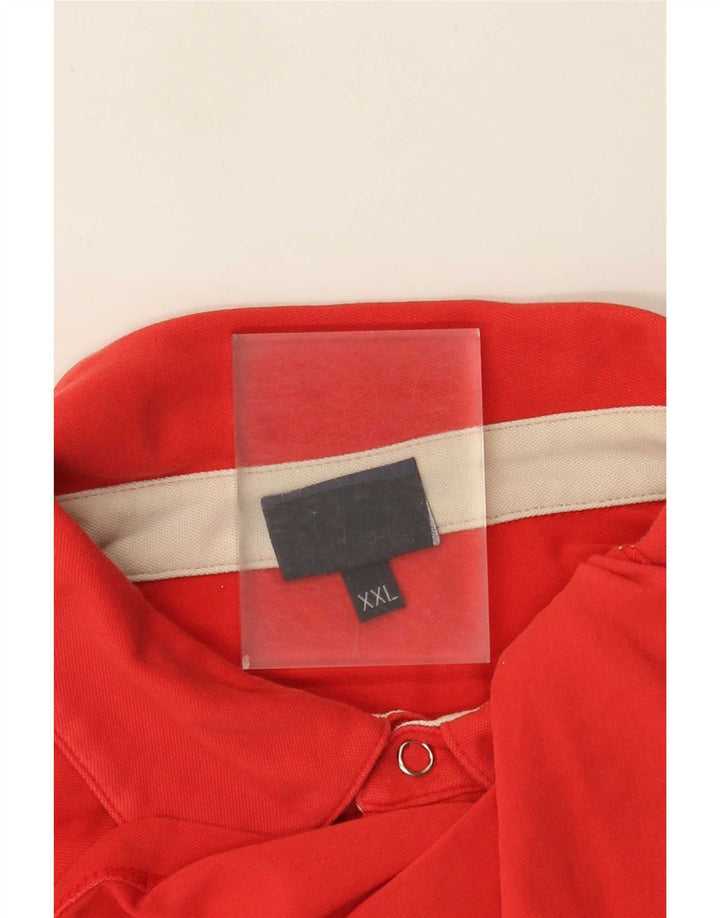 Ανδρικό πουκάμισο πόλο Trussardi 2XL κόκκινο βαμβακερό