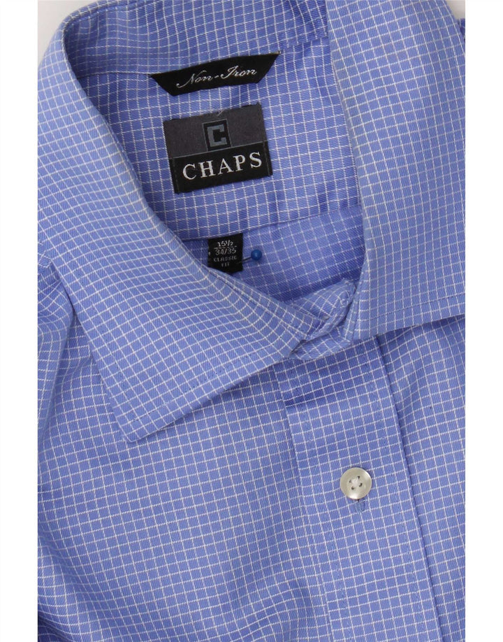 Ανδρικό πουκάμισο Chaps 15 1/2 Medium Blue Check Cotton