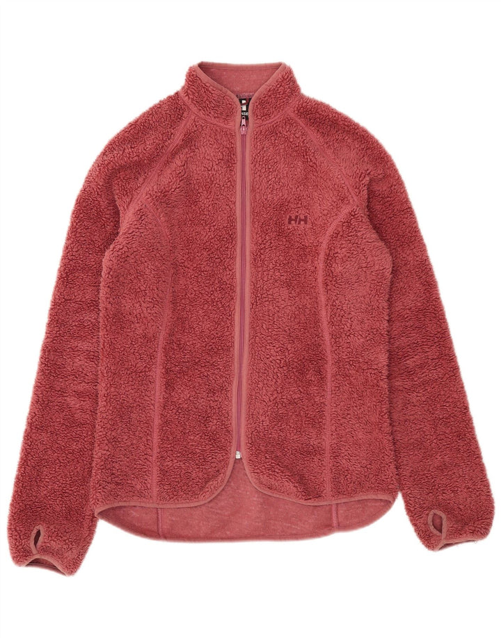 Helly Hansen Γυναικείο Fleece Jacket UK 14 Medium Burgundy Acrylic