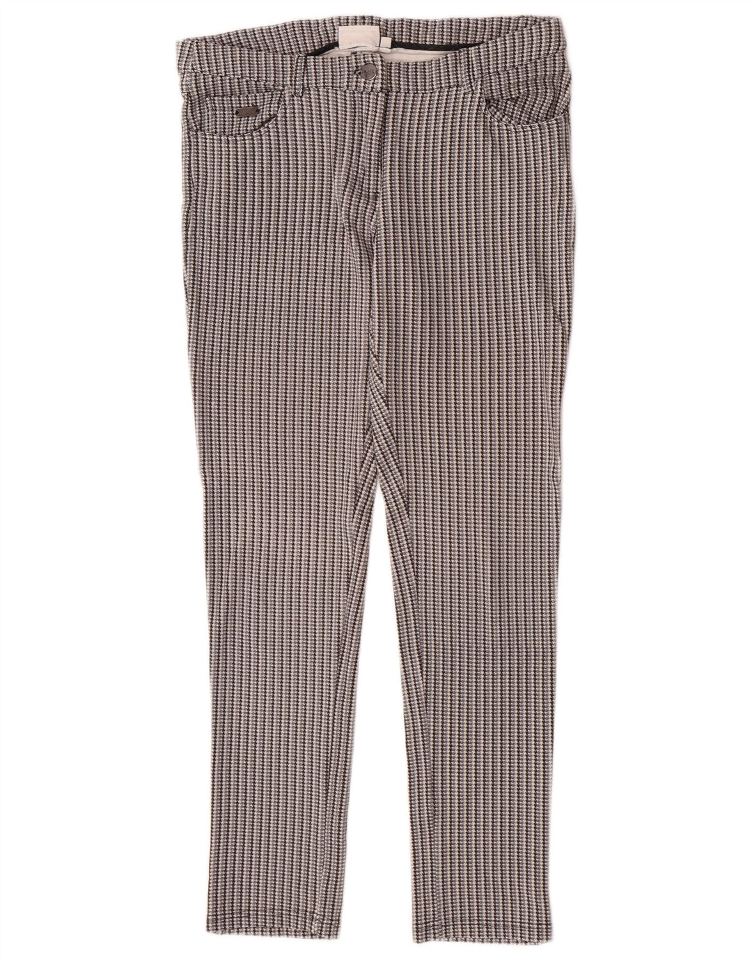 Ellesse Γυναικείο Slim Casual Παντελόνι Medium W30 L28 Grey Houndstooth Viscose
