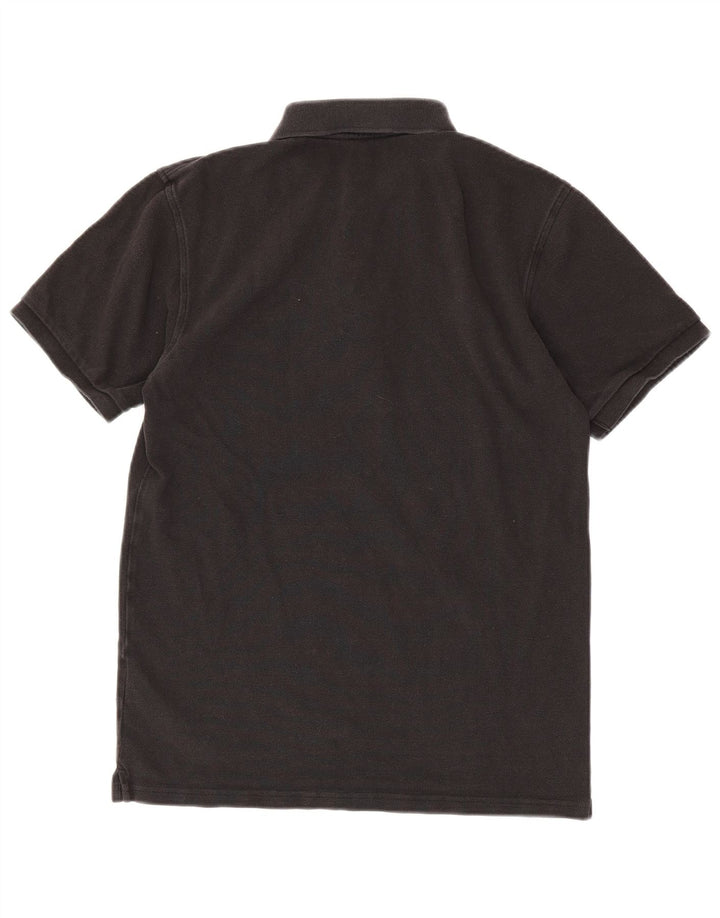 Ανδρικό μπλουζάκι πόλο Carhartt, μικρό μαύρο βαμβακερό