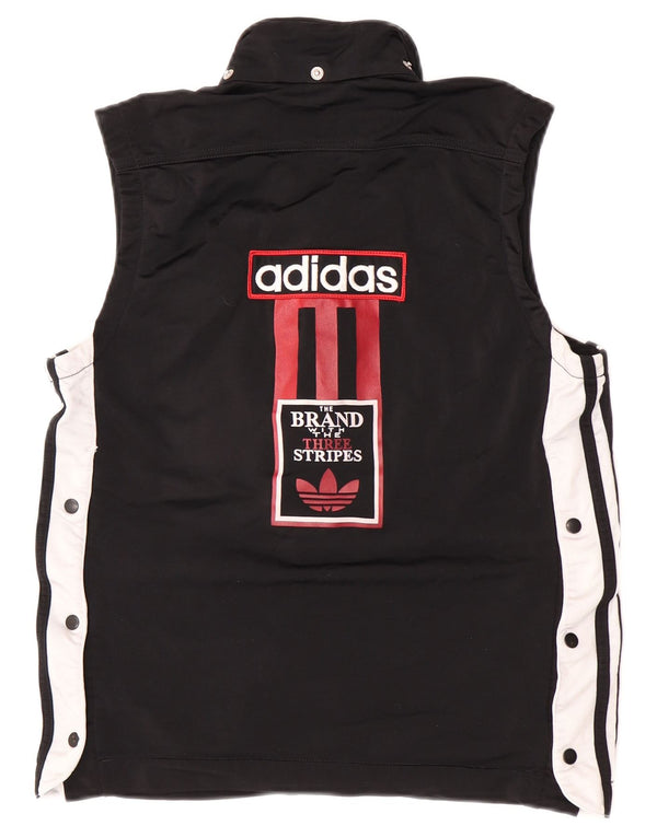 Adidas Boys Graphic αθλητική φόρμα Top Jacket 13-14 Years Black Colourblock