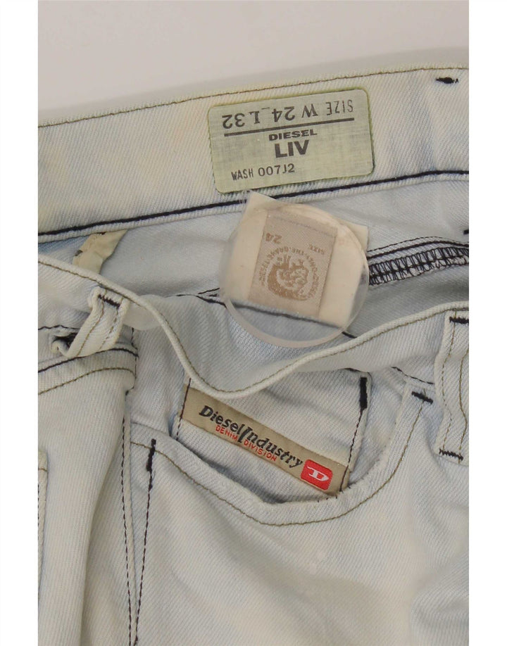 Diesel Womens Liv Slim Jeans W24 L32 Blue