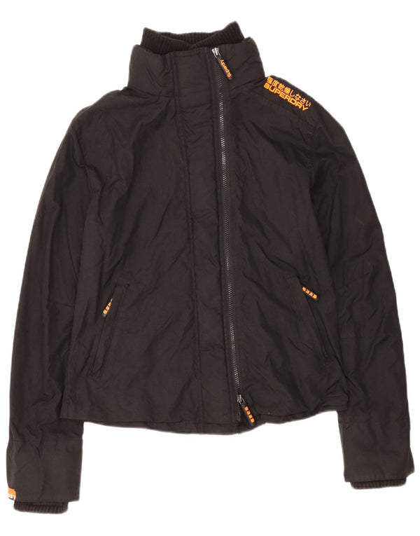 Superdry Γυναικείο μπουφάν βροχής UK 16 Large Black Nylon